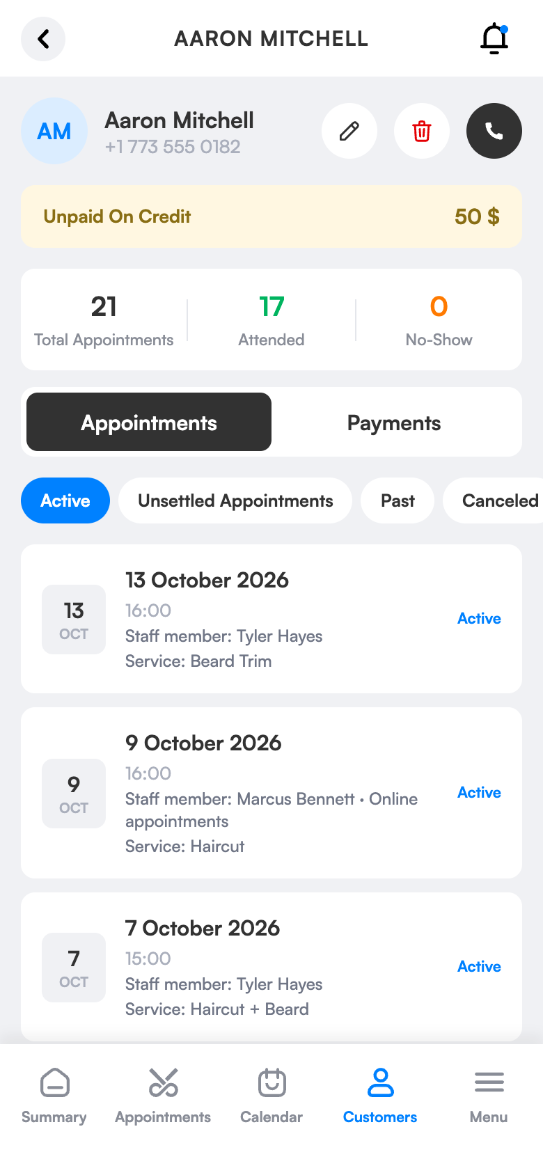 Client management