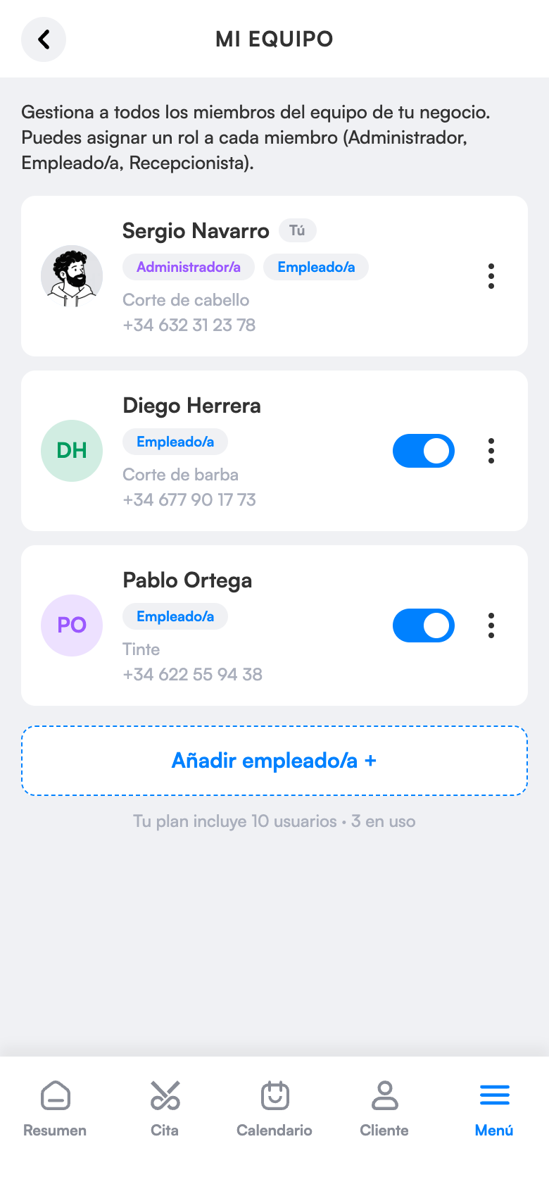 Equipo y roles