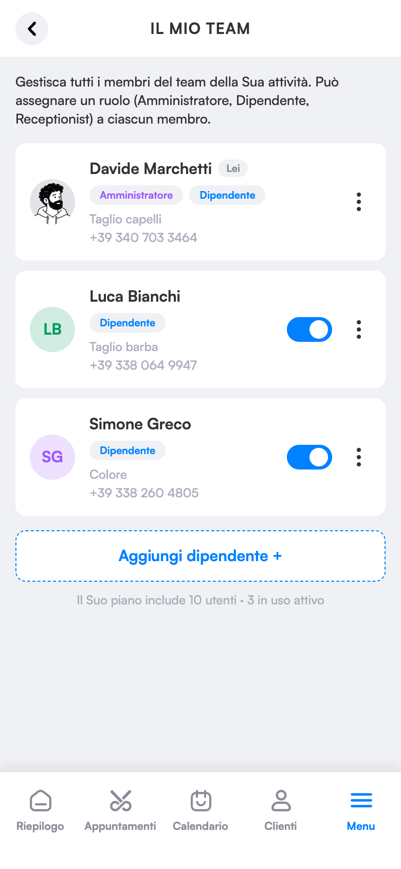 Team e ruoli