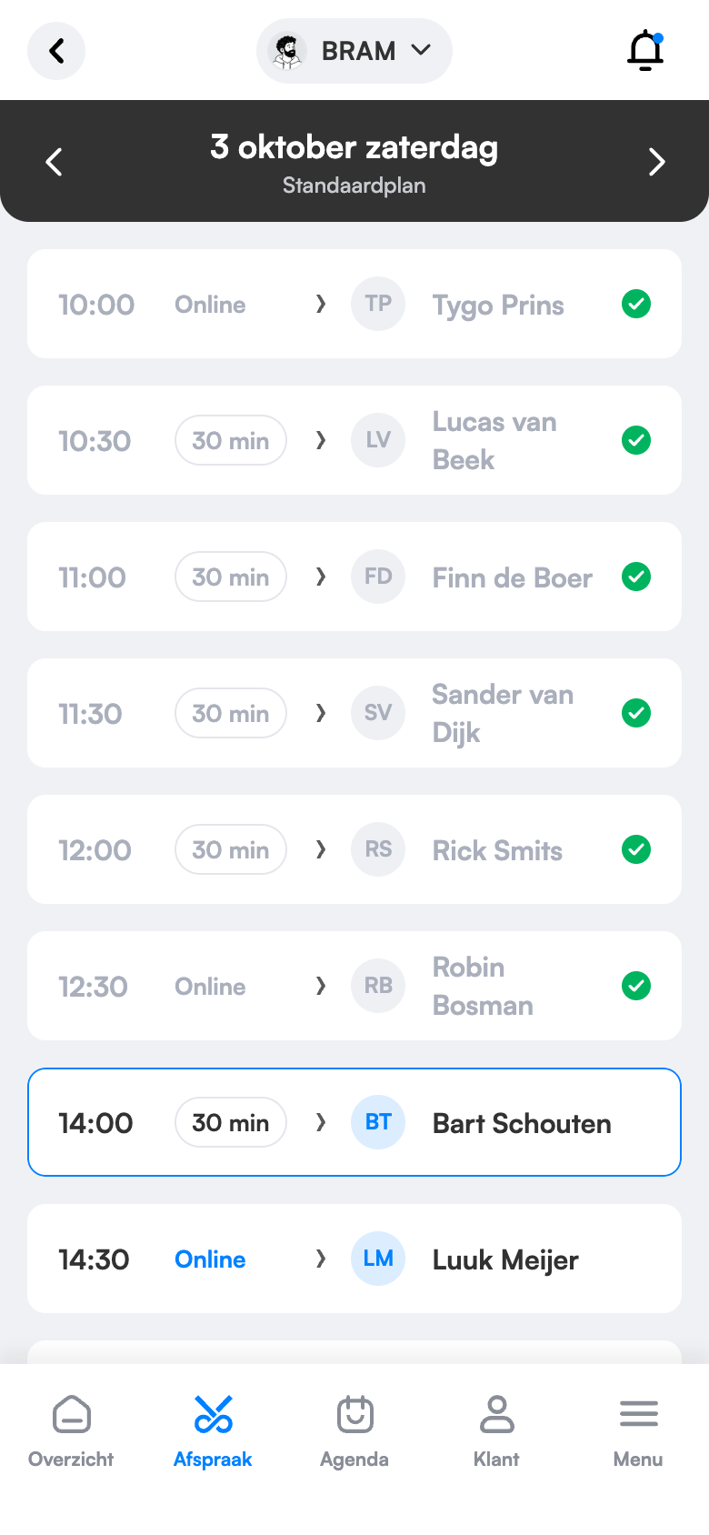 Afsprakenbeheer