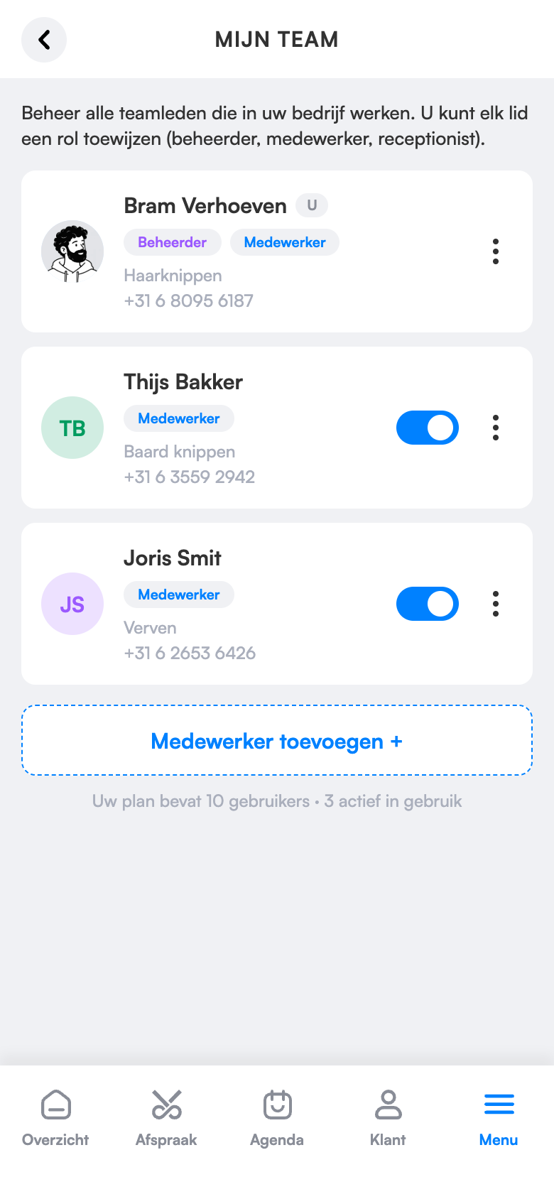 Team en rollen