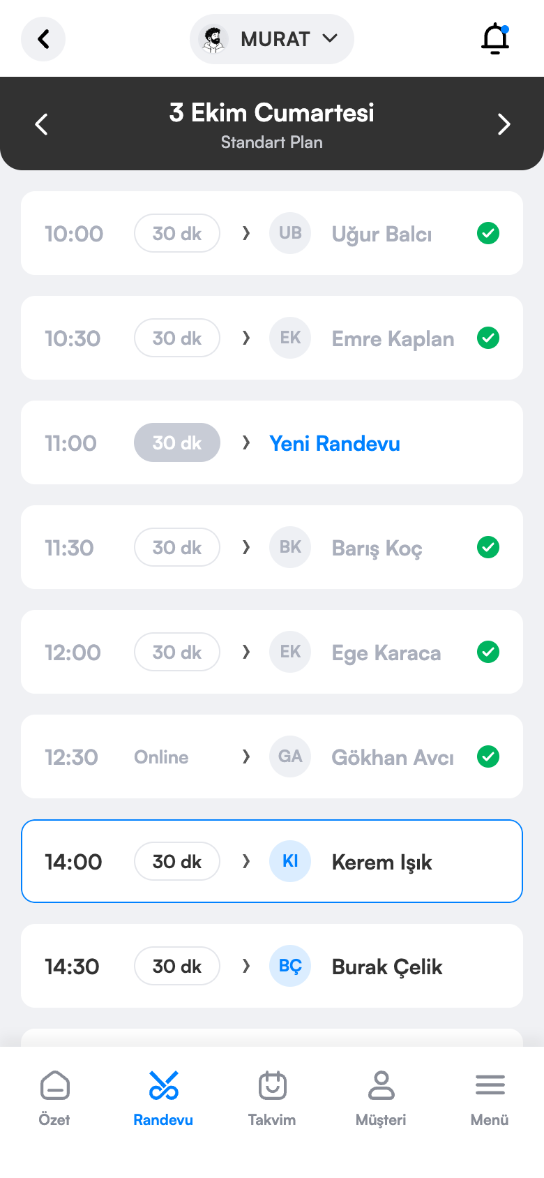 Randevu Takibi